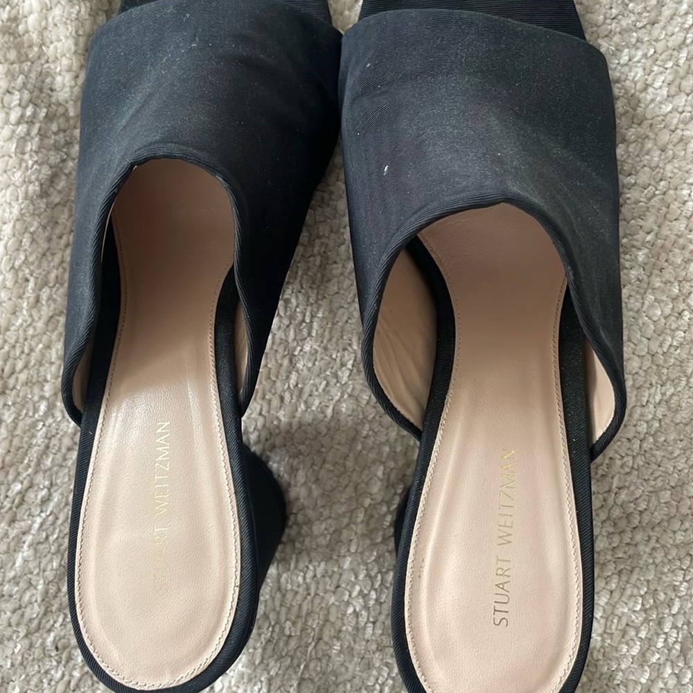 Stuart Weitzman Stack Heel Mules - image 3